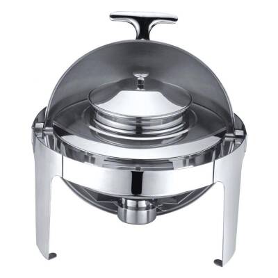 Biradlı Groovy GRV-3009 Rolltop Çorbalık Chafing Dish, 4.5 L - 1