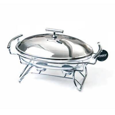 Biradlı GRV-9065 Isıtıcılı Oval Yemek Servis Standı, 2.4 L - 1