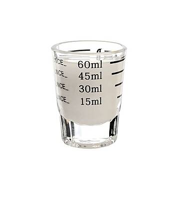 Biradlı GRV-BR60 Espresso Cam Ölçü Bardağı, 60 ml - 1