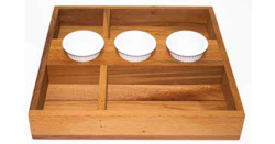 Biradlı GRV-CMB-01 Combo Ahşap Bölmeli Sunum Kasası (30x29 cm) - Biradlı