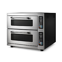 By Kitchen DPO-502 24 cm x 8 Pizza Kapasiteli Çift Katlı Pizza Fırını, Elektrikli - By Kitchen