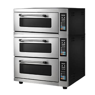 By Kitchen DPO-503 24 cm x 12 Pizza Kapasiteli 3 Katlı Pizza Fırını, Elektrikli - 1