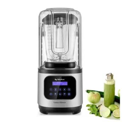 By Kitchen Silencer Gürültü Önleyici Kapaklı Dijital Bar Blender, 2 L, 1800 W, Gri - 1