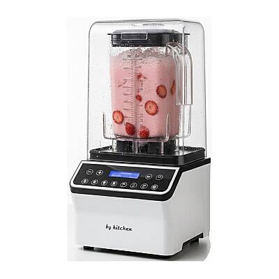 By Kitchen Vortex Silencer Pro Gürültü Önleyici Kapaklı Dijital Bar Blender, 2 L, 1800 W, Beyaz - 1