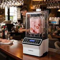 By Kitchen Vortex Silencer Pro Gürültü Önleyici Kapaklı Dijital Bar Blender, 2 L, 1800 W, Beyaz - 2