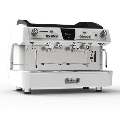 Fiamma Compass 2 Multiboiler Tall Cup Espresso Kahve Makinesi, 2 Gruplu, Beyaz - 1
