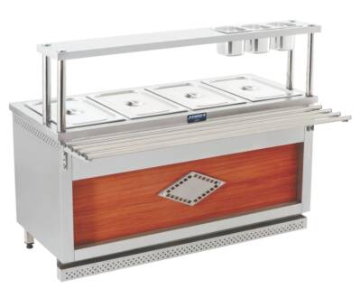 Görkem BME 1104 4 x GN1/1 Sıcak Servis Ünitesi, Elektrikli, 150x65cm - 1