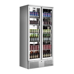 Gtech SC-458F-S Bar Arkası Şişe Soğutucu Dolap, Dik Tip, İki Kapılı, 458 L, Inox - Gtech