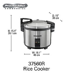Hamilton Beach 37560R Seri Rice Cooker Pirinç Pişirici, 4.9 L - 2