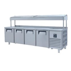 Iceinox PTS-H 650 CR Make Up Yüksek Buzdolabı, 4 Kapılı, 650 L - Iceinox