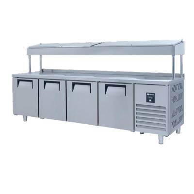 Iceinox PTS-H 650 CR Make Up Yüksek Buzdolabı, 4 Kapılı, 650 L - 1