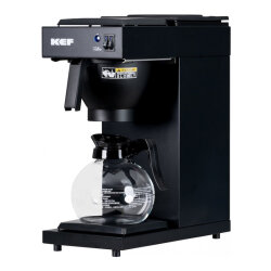 KEF Filtro FLT120 Filtre Kahve Makinesi, Tek Cam Potlu, Siyah - KEF