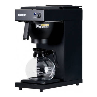 KEF Filtro FLT120 Filtre Kahve Makinesi, Tek Cam Potlu, Siyah - 1