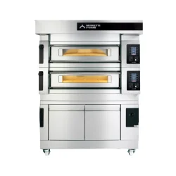 Moretti Forni S100ES-161600-P 2x16 cm Taş Tabanlı Çok Amaçlı Elektrikli Fırın, Buharlı, Mayalandırmalı - 1