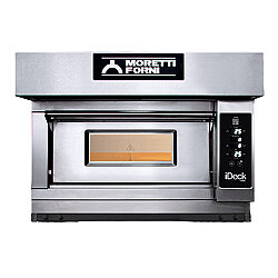 Moretti Forni ID-M-60.60 Tek Katlı Taş Tabanlı 30 cm x 4 Pizza Kapasiteli Pizza Fırını, Elektrikli - Moretti Forni