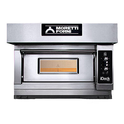 Moretti Forni ID-M-60.60 Tek Katlı Taş Tabanlı 30 cm x 4 Pizza Kapasiteli Pizza Fırını, Elektrikli - 1