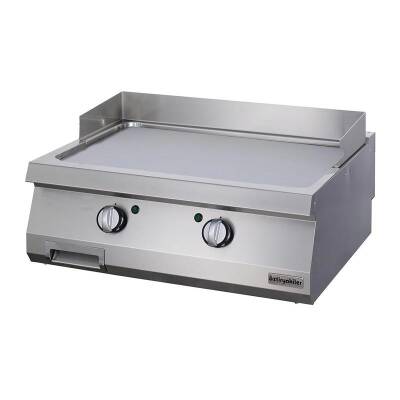 Öztiryakiler OGE 8070 C Düz Grill Plate, 80x70 cm, Sert Krom Kaplı, Elektrikli - 1