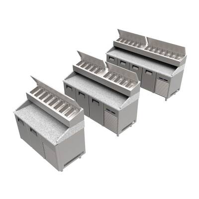 Portabianco SBM-2N70 Make-Up Buzdolabı, Mermer Tablalı, 2 Kapılı - 1