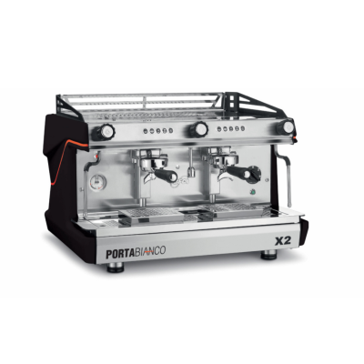 Portabianco X2 Profesyonel Barista Tipi Espresso Kahve Makinesi 2 Gruplu , Otomatik, Siyah - 1