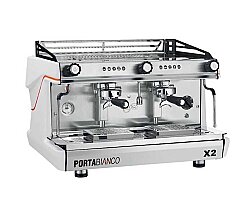 Portabianco X2 Profesyonel Barista Tipi Espresso Kahve Makinesi 2 Gruplu , Otomatik, Siyah - Portabianco (1)