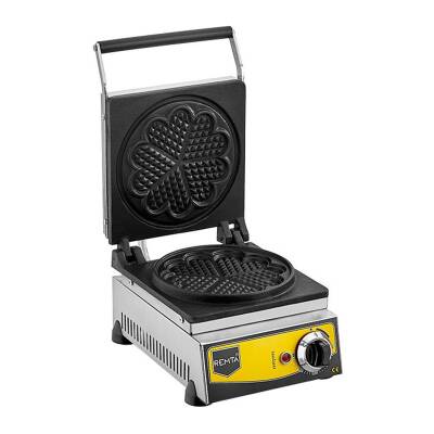 Remta W12 Tekli Çiçek Model Waffle Makinesi, 21 cm, Elektrikli - 1