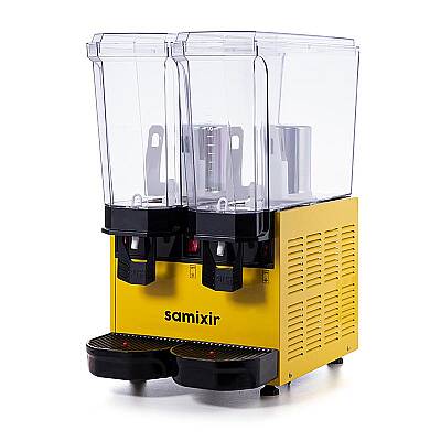 Samixir 40.MMY Klasik Twin Soğuk İçecek Dispenseri, 20+20 L, Karıştırıcılı, Sarı - 2