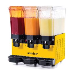 Samixir 60.SSSY Triple Klasik Fıskiyeli Soğuk İçecek Dispenseri, 20+20+20 L, Sarı - 3