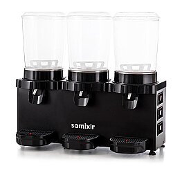 Samixir MMM30.AB Panaromik Triple Soğuk İçecek Dispenseri, 10 L+10 L+10 L, Siyah - 2