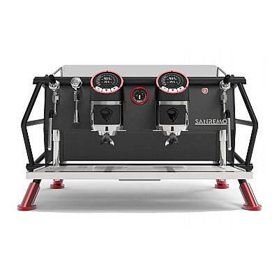 Sanremo Racer Naked Multiboiler Tam Otomatik Espresso Kahve Makinesi, 2 Gruplu, Siyah-Kırmızı - 4