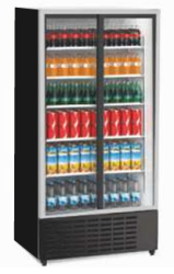 Senox SDS-1010 Kanopisiz Market Teşhir Dolabı, 2 Çarpma Kapılı, Siyah - 2