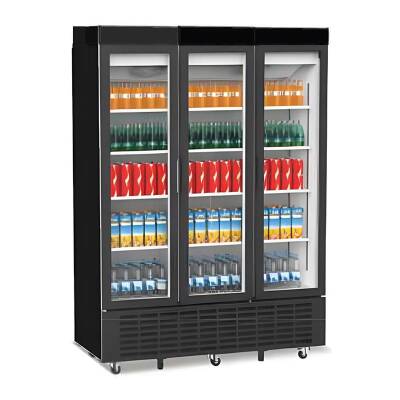 Senox SDS-1510 Dik Tip Kanopili Market Teşhir Dolabı, 3 Kapılı - 1