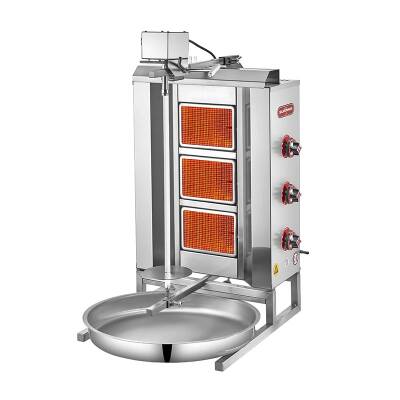 SilverInox 2165-U3 Üstten Motorlu Döner Ocağı, 3 Radyanlı, Doğalgazlı - 1