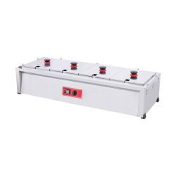 SilverInox BM04 Camsız Benmari, 4'lü, Elektrikli - Silverinox