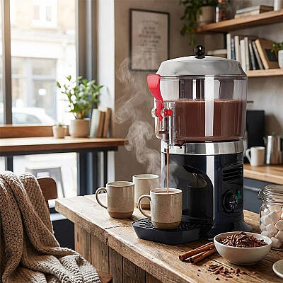 Ugolini Sıcak Çikolata ve Salep Makinesi, 5 L, Siyah - 2