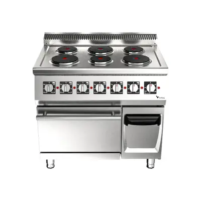 Vital EKF6030 Elektrikli Kuzine 6 Yuvarlak Pleyt + 1 Fırın (900x630x850) - 2