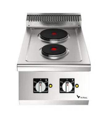 Vital EKO6010 Elektrikli Ocak 2 Yuvarlak Pleyt (400x630x280) - 2