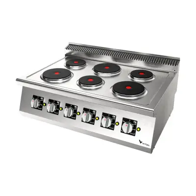 Vital EKO6030 Elektrikli Ocak 6 Yuvarlak Pleyt (900x630x280) - 1
