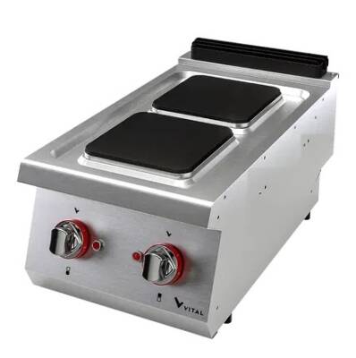 Vital EKO7010K 700 Seri Elektrikli Ocak 2 Kare Pleyt (400x730x280) - 1