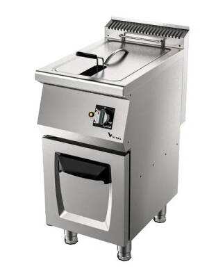 Vital GFP6010 600 Seri Gazlı Fritöz Dolaplı (400x630x850) 10 Litre Kapasiteli - 1