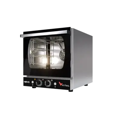 Vital NEVO-02EM Elektrikli Konveksiyonlu Manuel Patisserie Fırını, 4xGN 2/3 Tepsi Kapasiteli - 1