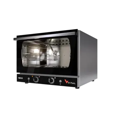 Vital NEVO-04EM Elektrikli Konveksiyonlu Manuel Patisserie Fırını, 4 x 400x600 mm Tepsi Kapasiteli - 1