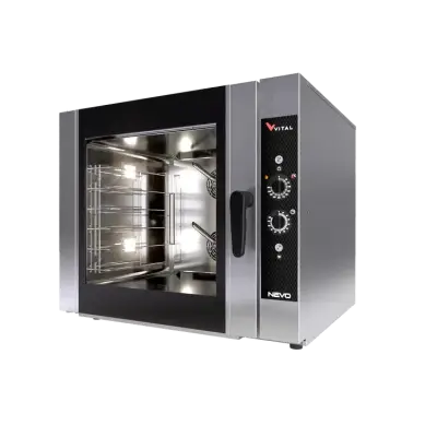 Vital NEVO-06EM Elektrikli Konveksiyonlu Manuel Patisserie Fırını, 6 x 400x600 mm Tepsi Kapasiteli - 1