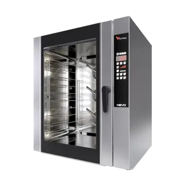Vital NEVO-10E Konveksiyonlu Dijital Patisserie Fırın, 40x60 cm 10 Tepsi Kapasiteli, Elektrikli - 1