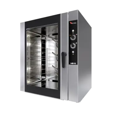 Vital NEVO-10EM Elektrikli Konveksiyonlu Manuel Patisserie Fırını, 10 x 400x600 mm Tepsi Kapasiteli - 1