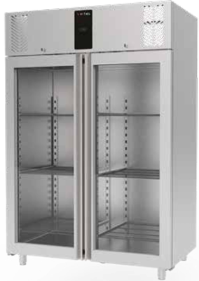 Vital VBD P140A-G Dik Tip İki Cam Kapılı Buzdolabı, 1200 Lt - 1