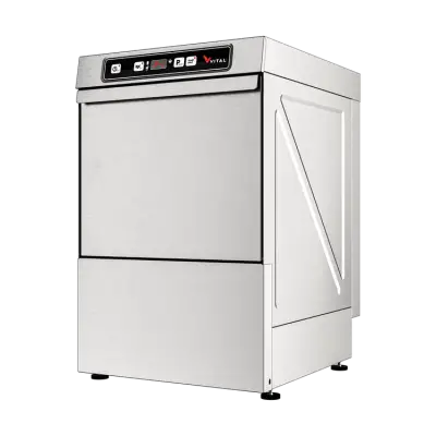 Vital VGY400D-P Bardak Yıkama Makinesi 30 Sepet/Sa, Dijital, Deterjan, Parlatıcı Pompalı - 1
