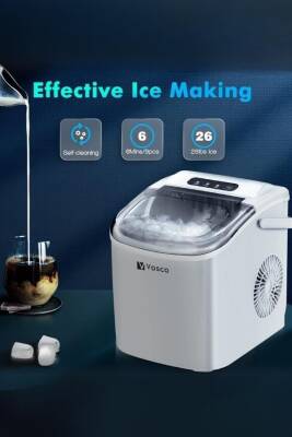 Vosco Eko Set Üstü Buz Makinesi 12 Kg Beyaz - 4