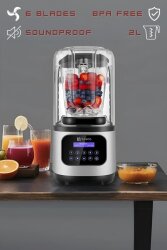 Vosco HS-212C Dijital Soundproof Kapaklı Pro Blender, 2200 W, 2 L - 4