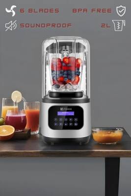 Vosco HS-212C Dijital Soundproof Kapaklı Pro Blender, 2200 W, 2 L - 4