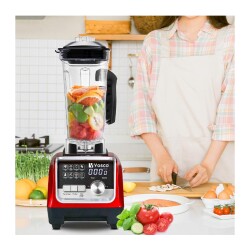 Vosco VHS-206C Pro Dijital Buz Kırıcı Bar Blender, 2 L, 2200 W, Kırmızı - 2